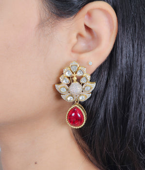Moissantie Kundan Earring
