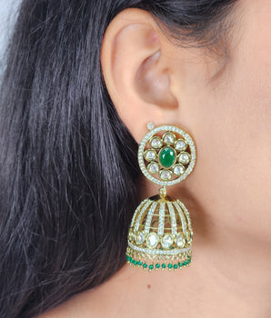 Moissantie Kundan Jhumka