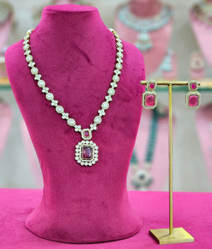 Moissantie Kundan Long Necklaces