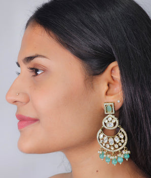 Moissantie Kundan Earring