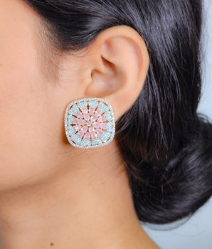 Rosegold Diamond Studs