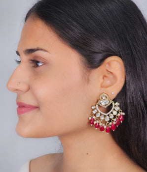 Moissantie Kundan Earring