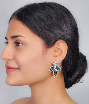 Silver Diamond Studs