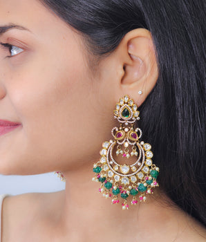 Moissantie Kundan Earring