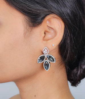 Silver Diamond Studs