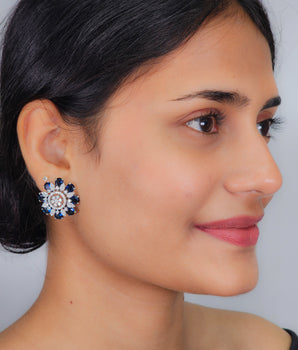Silver Diamond Studs