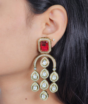 Moissantie Kundan Earring