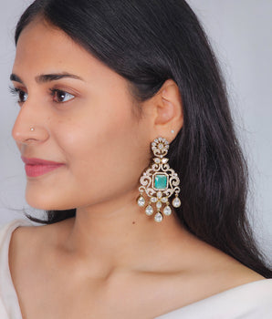 Moissantie Kundan Earring