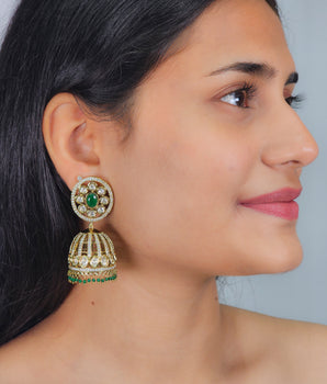 Moissantie Kundan Jhumka